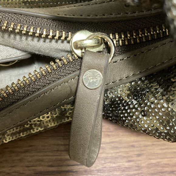 Max Azia Resort 2010 Sequin Hobo Bag with Suede Leather Shoulder Strap. - Picture 6 of 9